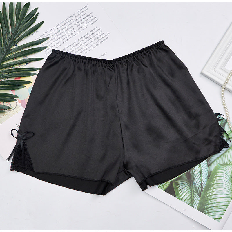 Summer Can Be Worn Outside With Silky Satin Shorts, Leggings