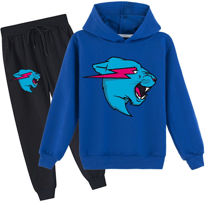 Mr. Beast Lightning Cat Jogger and Hoodie Set