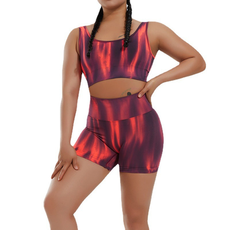 Quick-drying Yoga Suit Sports Vest Female Yoga Bra Summer Sports Suit Female Yoga Shorts