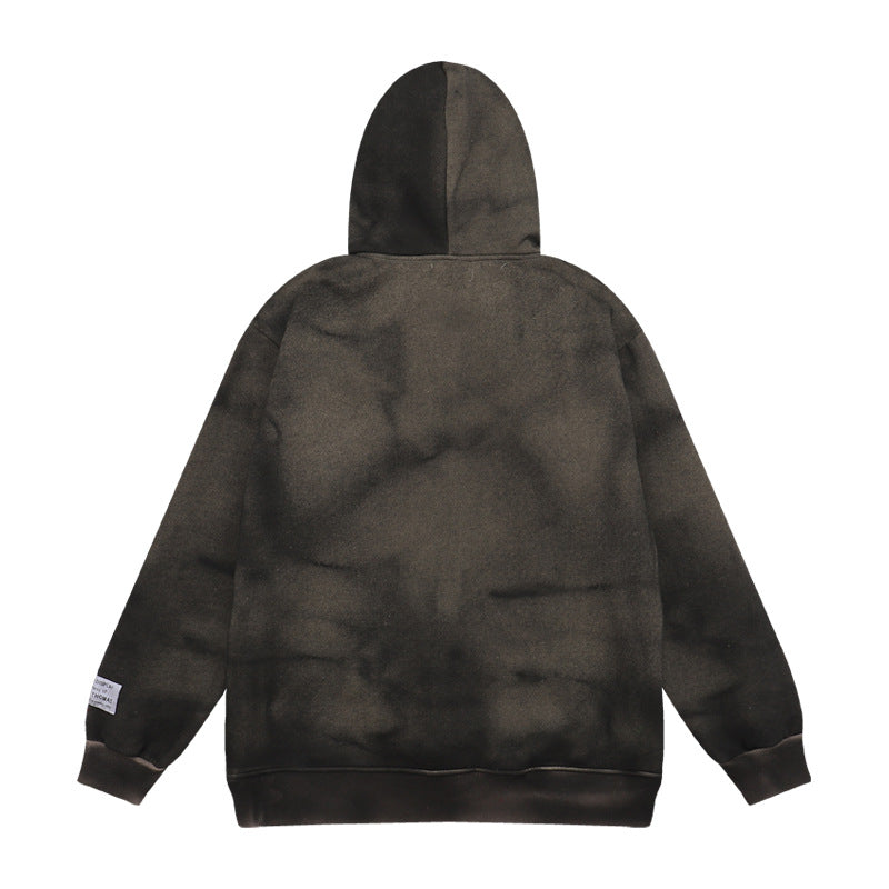 2023 New Cross-border  Tie-dye Old Tie-dyed Printed Hoodie European And American Sweater Men&amp;amp;#039;s And Women&amp;amp;#039;s High Street Loose