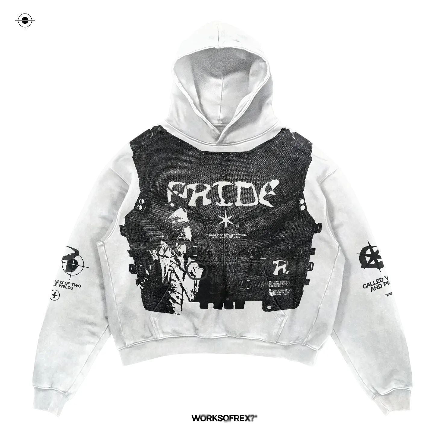 2023 New Casual Letter Explosion Print Men&#039;s Clothing Skull Fashion Hoodie Men&#039;s Harajuku Retro Autumn