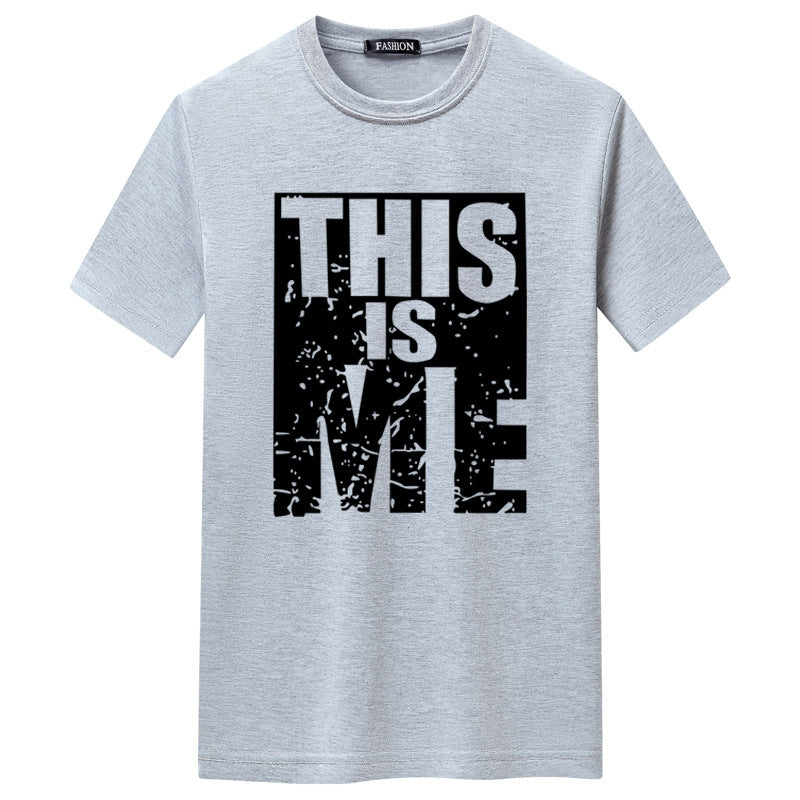 Short-sleeved Men&#039;s THIS IS ME Round Neck T-shirt