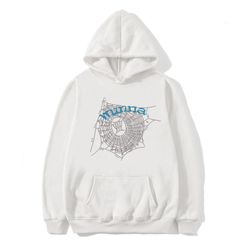 2023 Fashion Hip Hop Hooded Sweater Men And Women WUNNA Spider Web Sweatshirt Hoodie