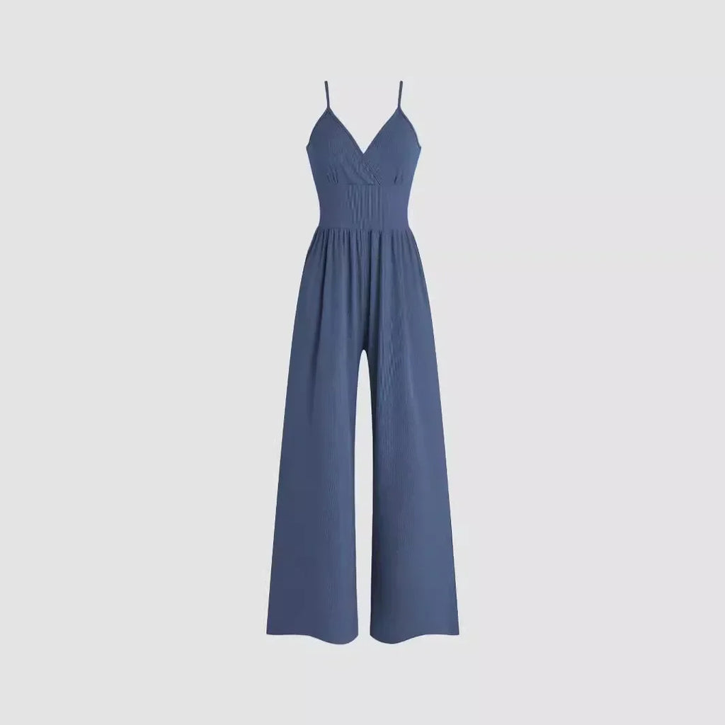 Summer Pants Set Multi-color Temperament Commuter Sling Waist Fashion Casual Jumpsuit