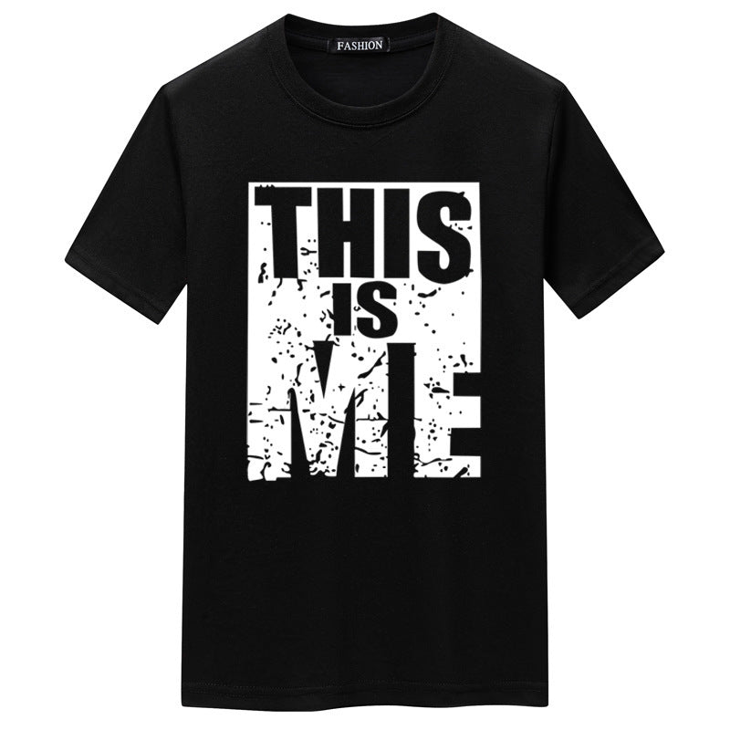 Short-sleeved Men&#039;s THIS IS ME Round Neck T-shirt