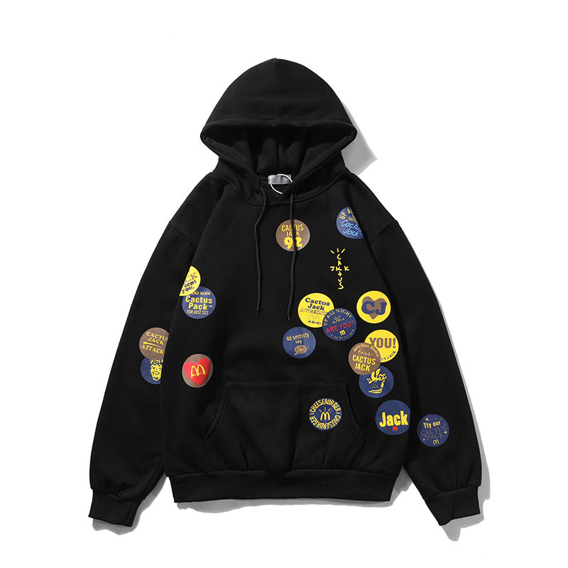 Travis Scott CactusMcDonald&#039;s McDonald&#039;s Foam Print Men&#039;s And Women&#039;s Hoodie