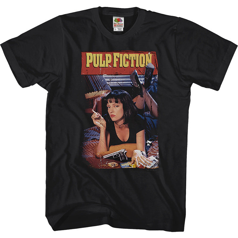 1994 Pulse Fiction Pulp Fiction Quentin Mia Wallace Movie Co-brand Short T-shirt For Men And Women