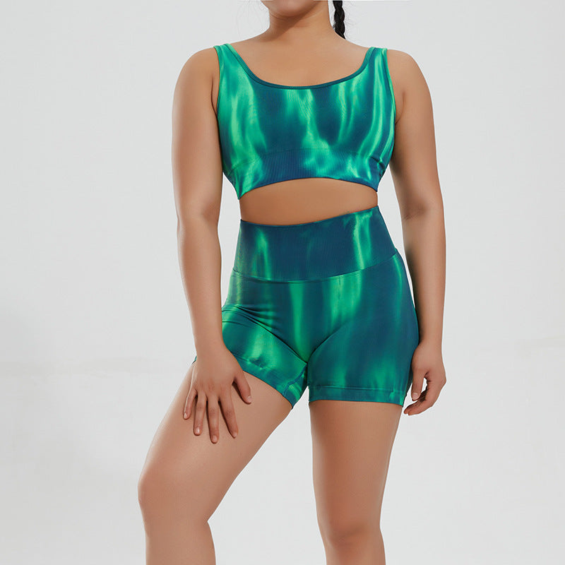 Quick-drying Yoga Suit Sports Vest Female Yoga Bra Summer Sports Suit Female Yoga Shorts