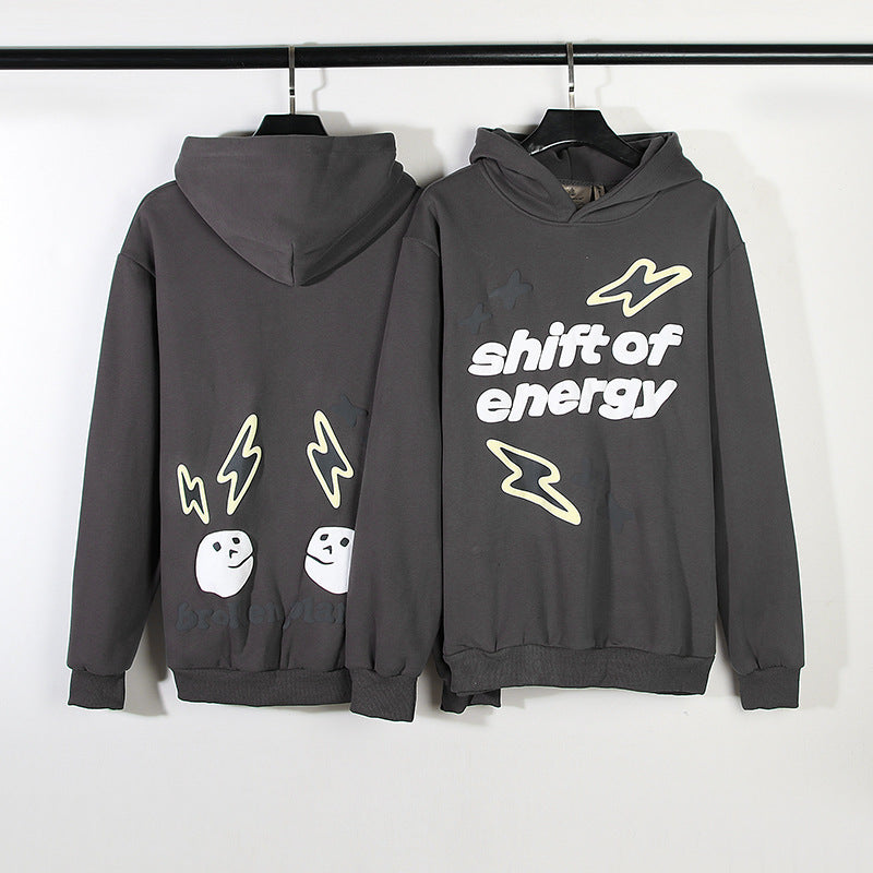 Pure Cotton Jacket Travis Scott American Retro High Street Lightning Energy Transfer Street Hoodie Sweatshirt