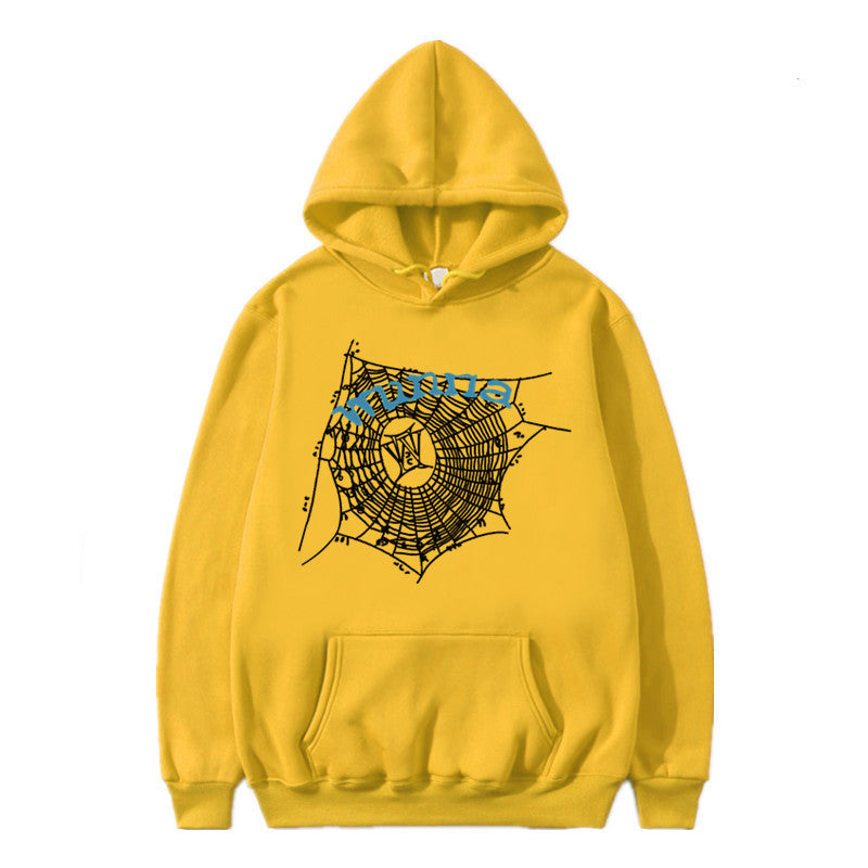 2023 Fashion Hip Hop Hooded Sweater Men And Women WUNNA Spider Web Sweatshirt Hoodie