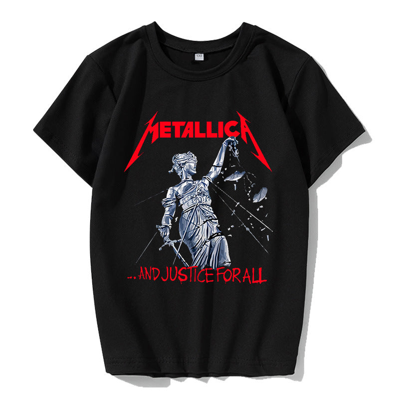 Summer Anime Print Short Sleeve Skull Head Print Men Ladies Casual T-Shirt Polyester Cotton Short Sleeve Multicolor Optional T-Shirt