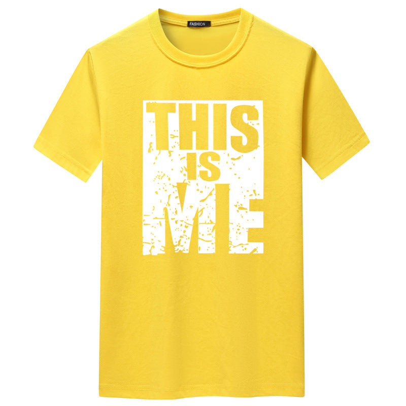 Short-sleeved Men&#039;s THIS IS ME Round Neck T-shirt
