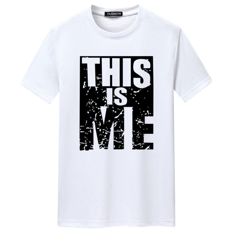 Short-sleeved Men&#039;s THIS IS ME Round Neck T-shirt