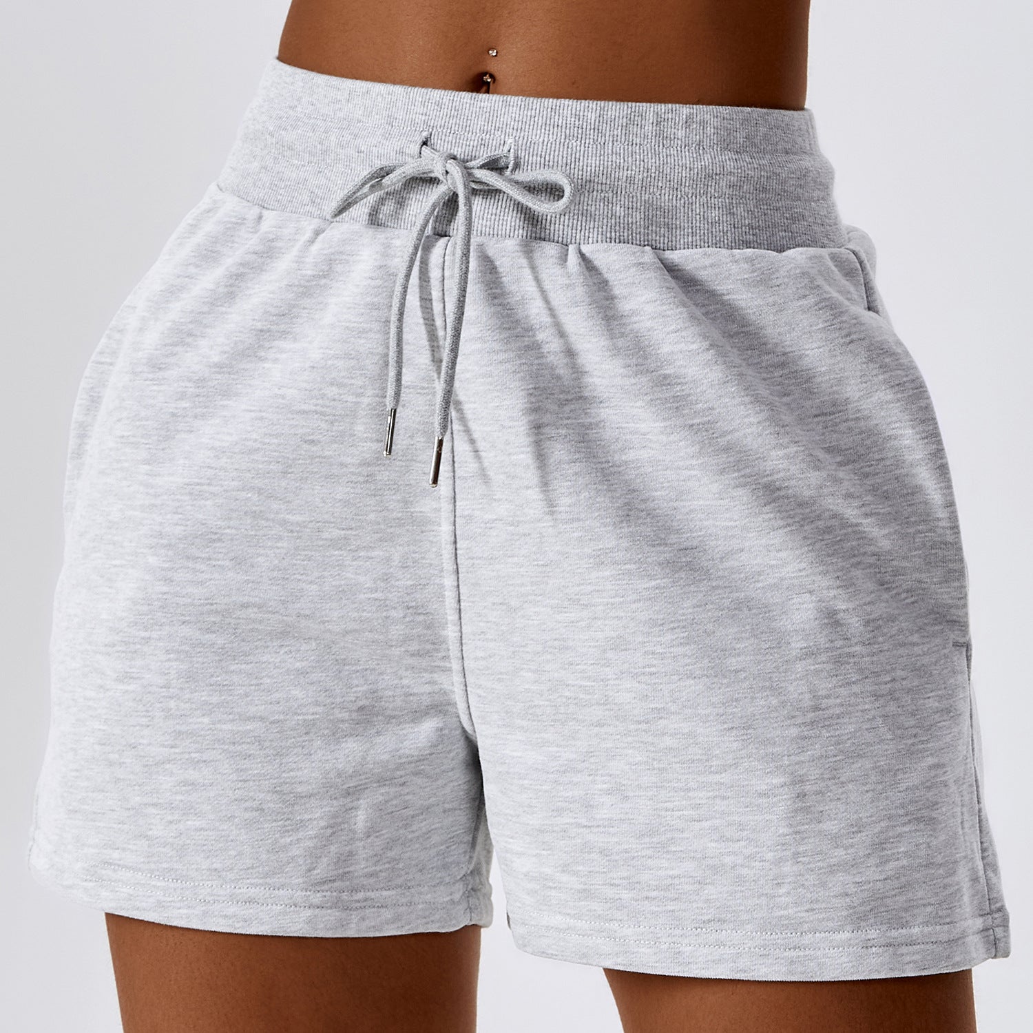 Zechuang Autumn And Winter Drawstring Loose Sports Shorts Women&#039;s Outdoor Straight Sweatpants Casual Sports Sweatshirt Shorts 8235