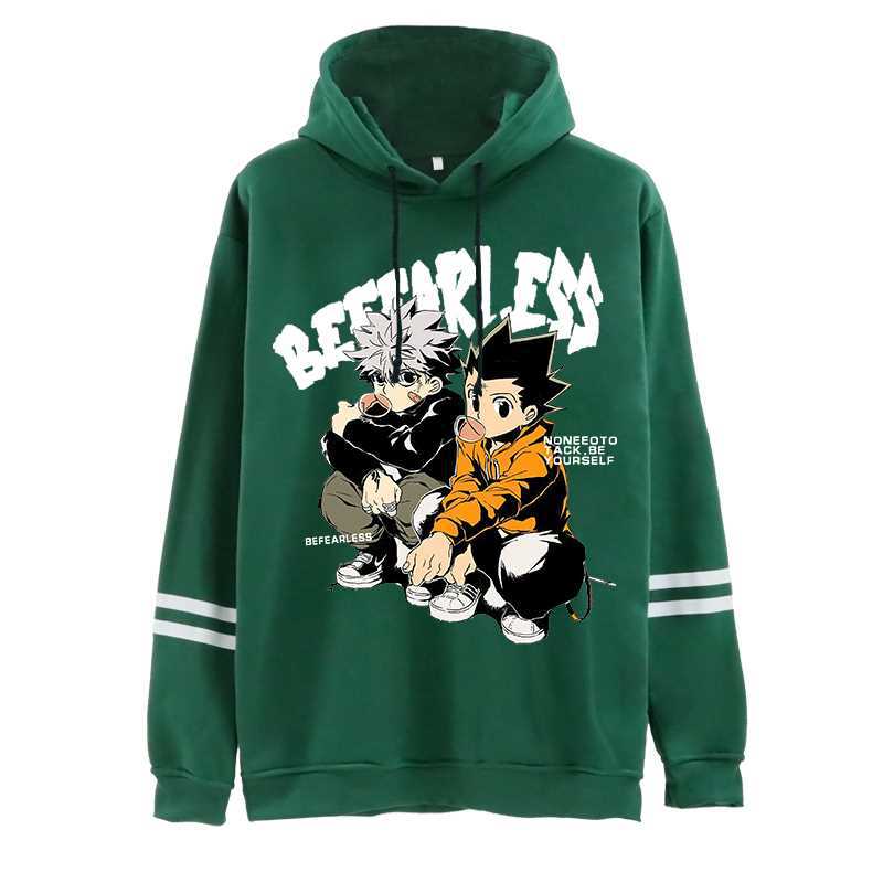 Full-time Hunter Around Printed Clothes Hoodie Hoodie Autumn And Winter Men And Women Striped Sleeve Hoodie 17