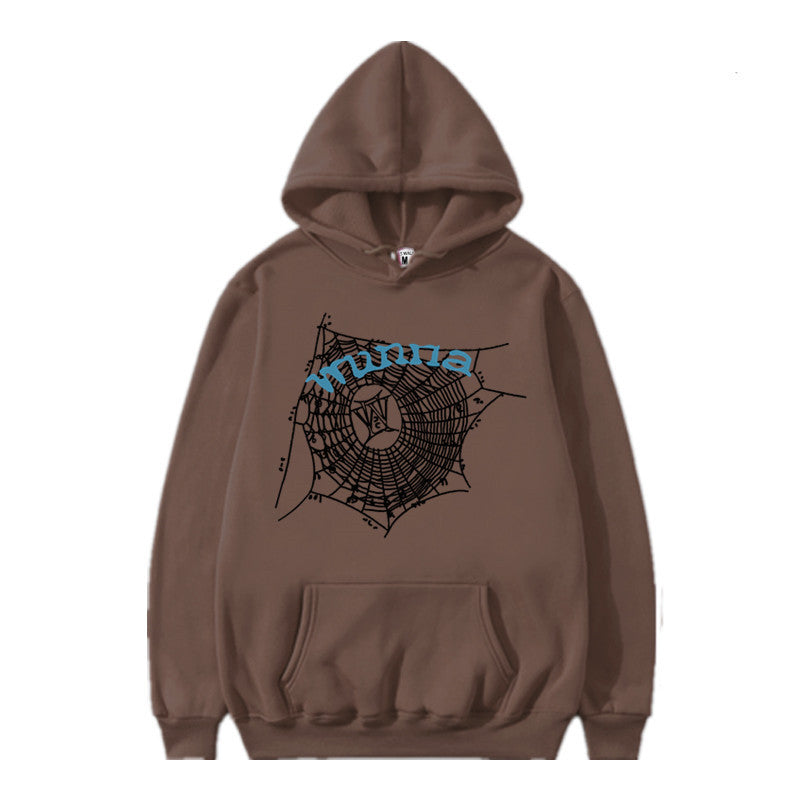 2023 Fashion Hip Hop Hooded Sweater Men And Women WUNNA Spider Web Sweatshirt Hoodie