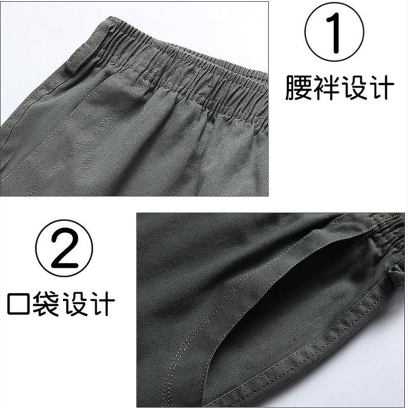 Summer Cotton Cargo Shorts