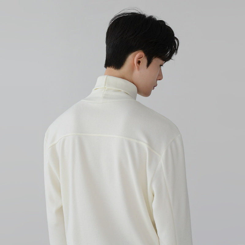 Autumn And Winter Turtleneck Bottoming Shirt Men&#039;s Korean-style Trendy Loose Long-sleeved T-shirt Inner T-shirt Top