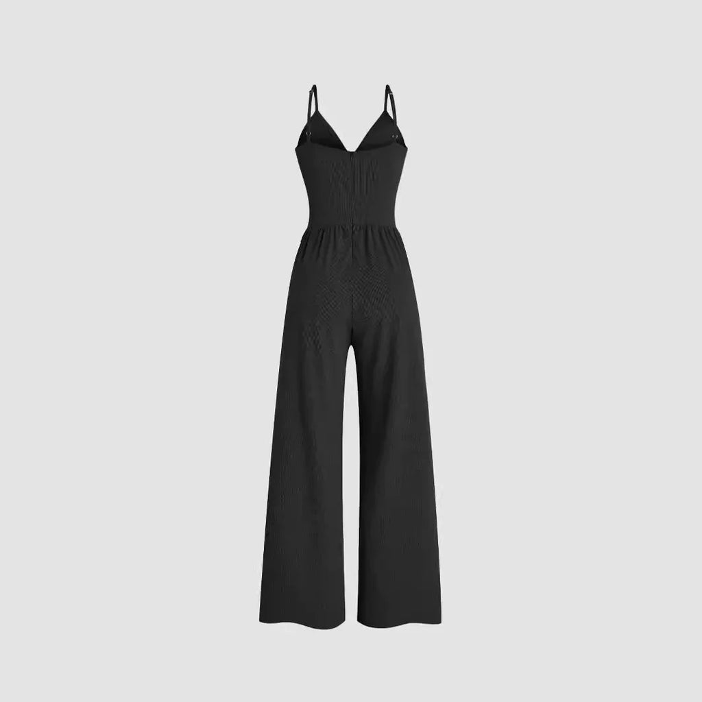 Summer Pants Set Multi-color Temperament Commuter Sling Waist Fashion Casual Jumpsuit