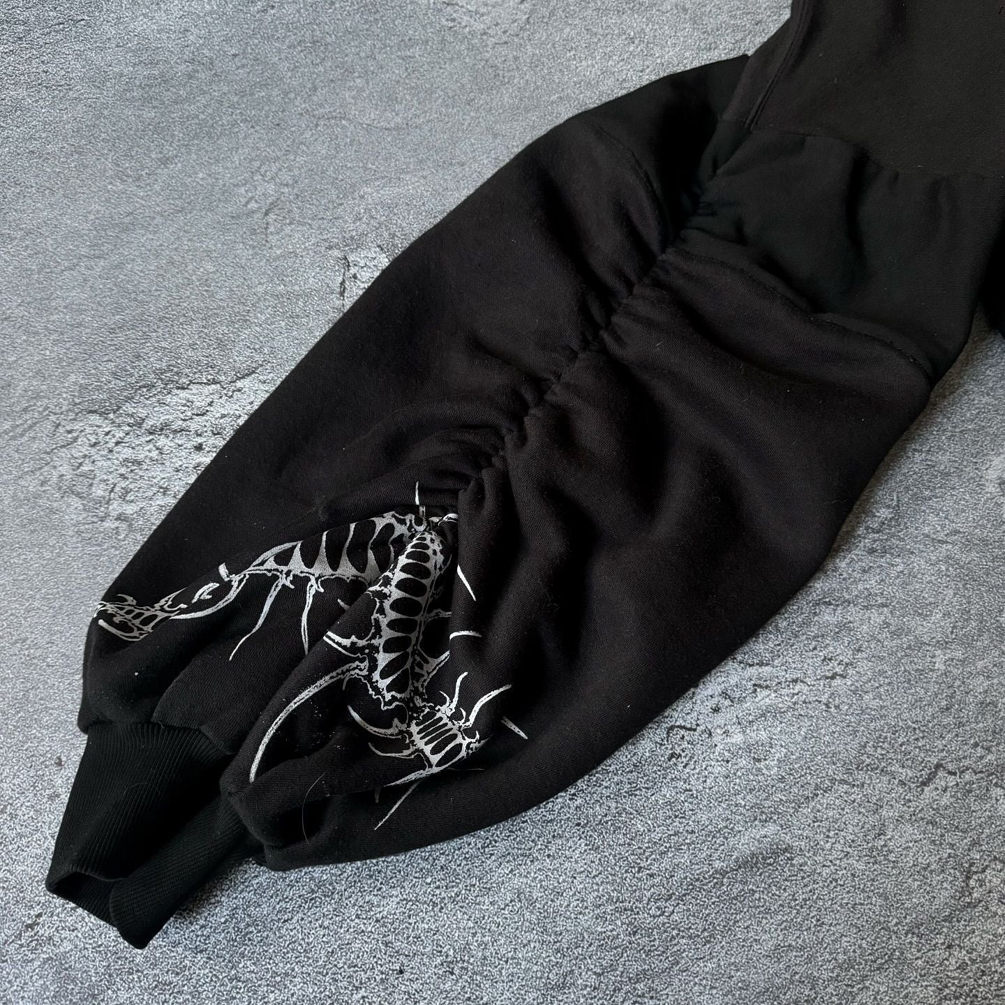 Sweater Printed Pattern Long Sleeve Pullover Hoodie Retro Dark Street Trend Y2k