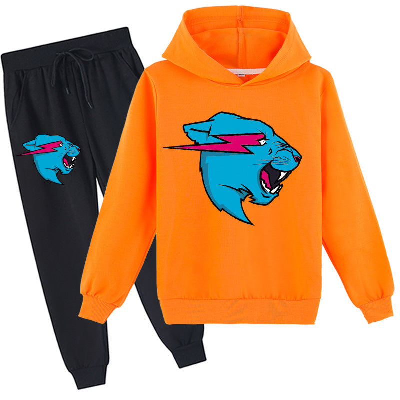 Mr. Beast Lightning Cat Jogger and Hoodie Set
