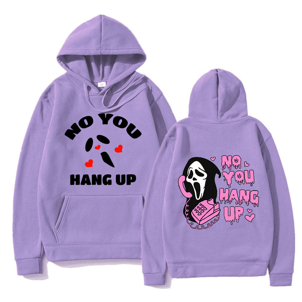 Halloween Hoodie Men Harajuku Aesthetic Scream 6 No You Hang