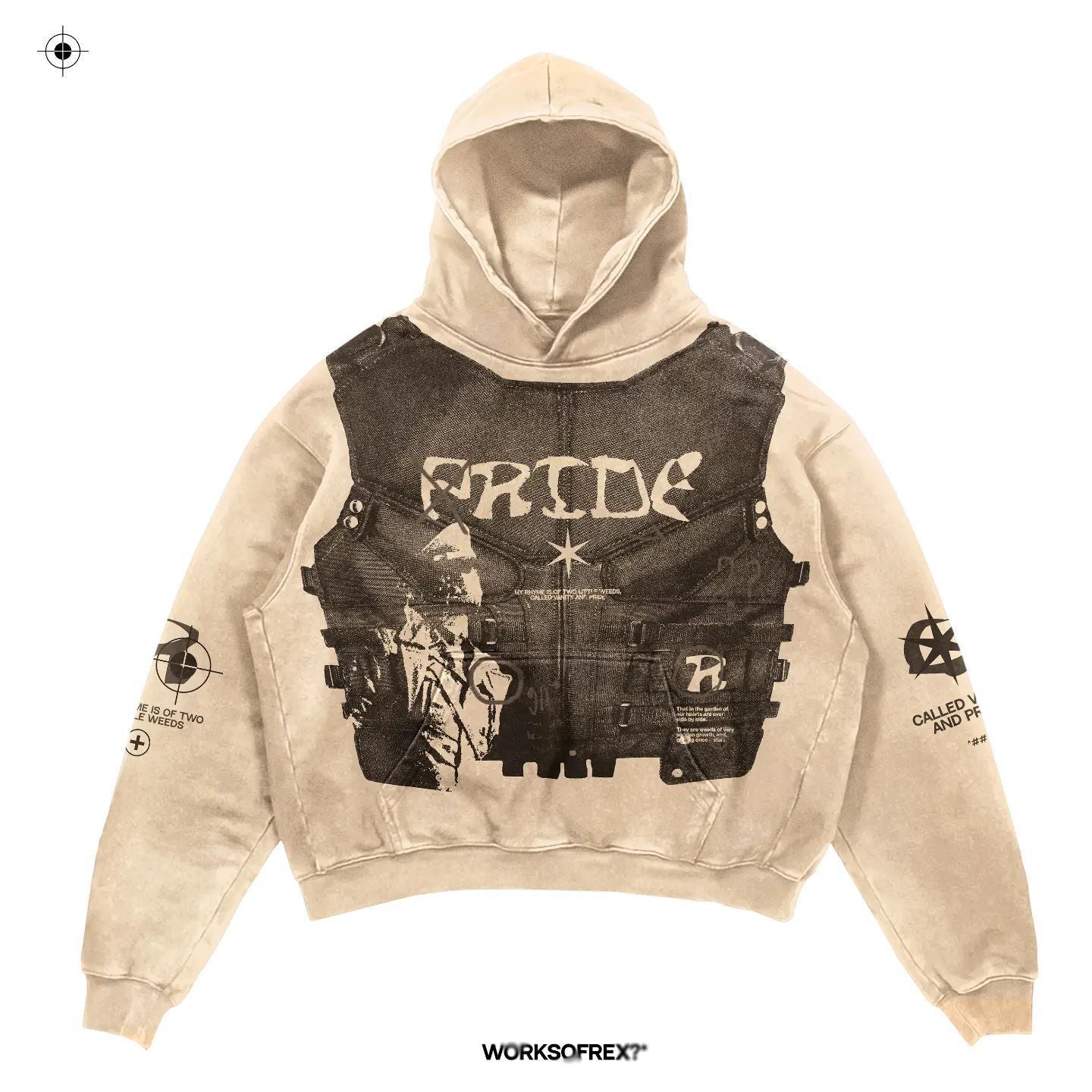 2023 New Casual Letter Explosion Print Men&#039;s Clothing Skull Fashion Hoodie Men&#039;s Harajuku Retro Autumn