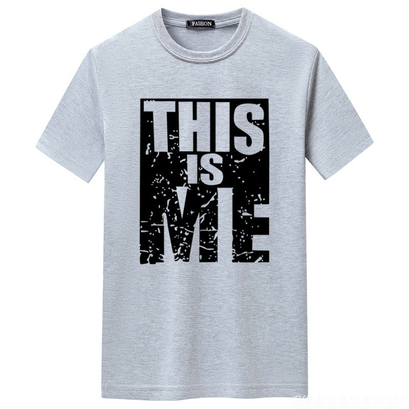 Short-sleeved Men&#039;s THIS IS ME Round Neck T-shirt