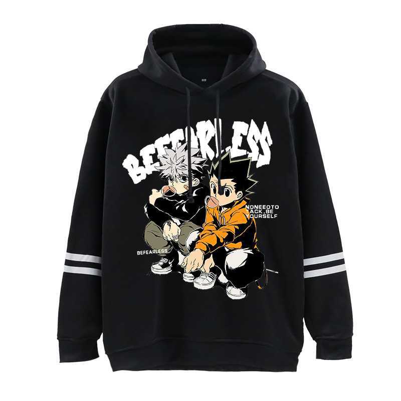 Full-time Hunter Around Printed Clothes Hoodie Hoodie Autumn And Winter Men And Women Striped Sleeve Hoodie 17