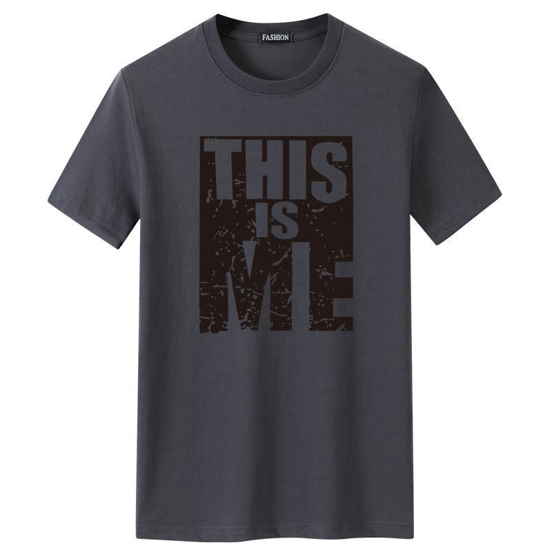 Short-sleeved Men&#039;s THIS IS ME Round Neck T-shirt
