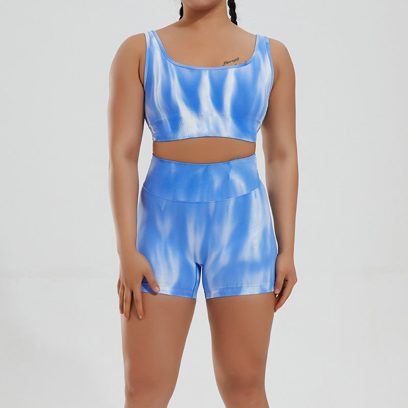 Quick-drying Yoga Suit Sports Vest Female Yoga Bra Summer Sports Suit Female Yoga Shorts
