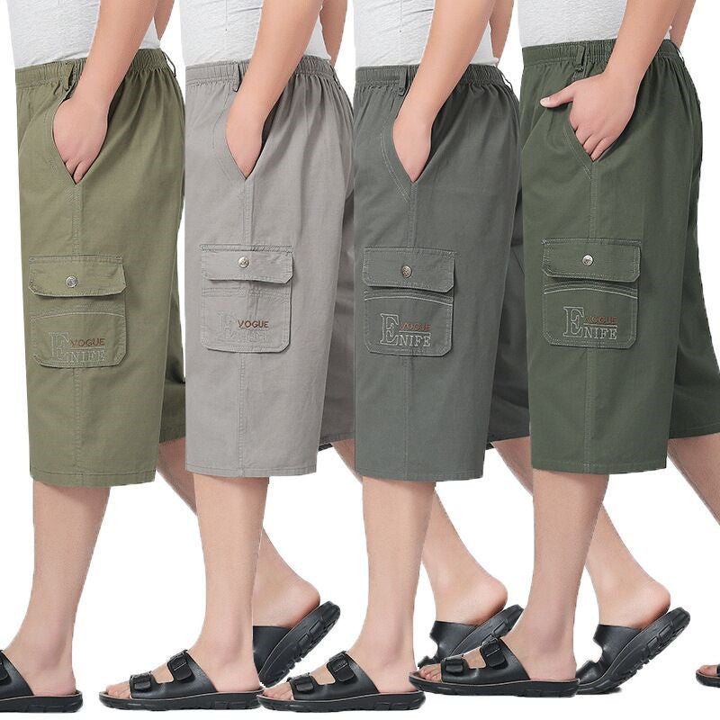 Summer Cotton Cargo Shorts