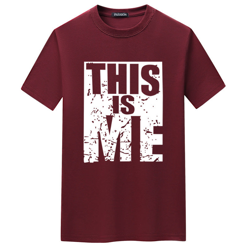 Short-sleeved Men&#039;s THIS IS ME Round Neck T-shirt