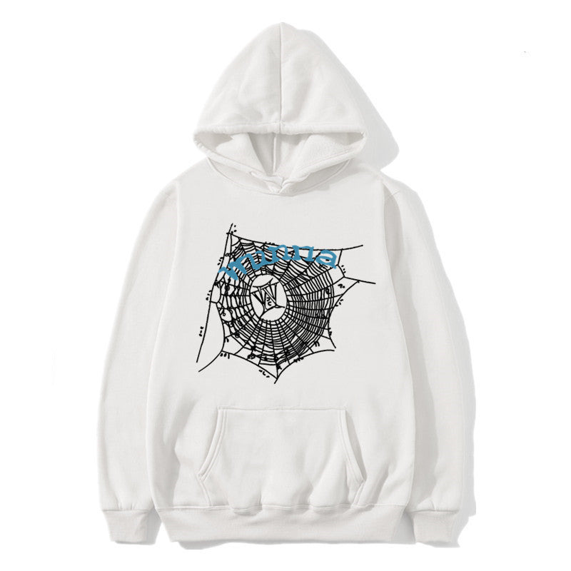 2023 Fashion Hip Hop Hooded Sweater Men And Women WUNNA Spider Web Sweatshirt Hoodie