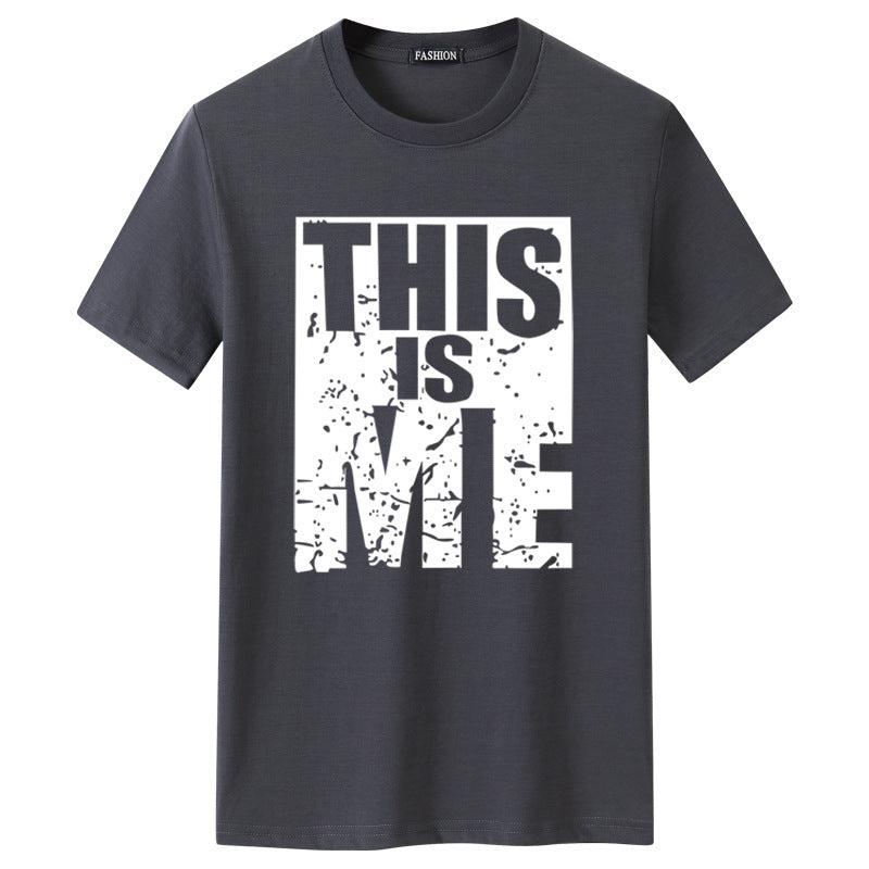 Short-sleeved Men&#039;s THIS IS ME Round Neck T-shirt