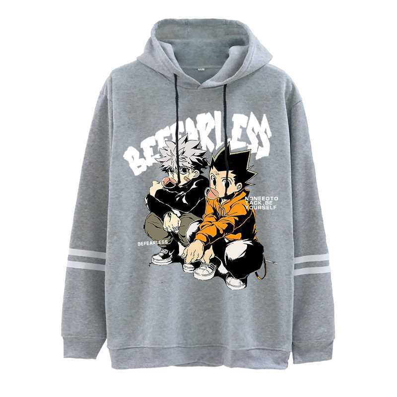 Full-time Hunter Around Printed Clothes Hoodie Hoodie Autumn And Winter Men And Women Striped Sleeve Hoodie 17