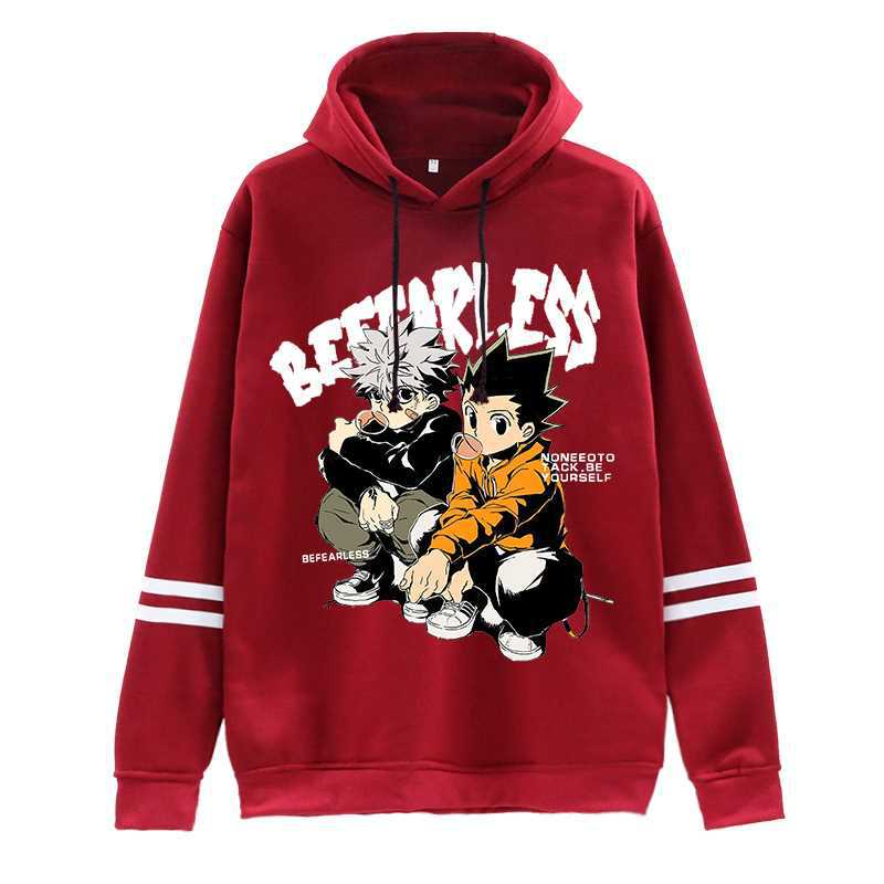 Full-time Hunter Around Printed Clothes Hoodie Hoodie Autumn And Winter Men And Women Striped Sleeve Hoodie 17