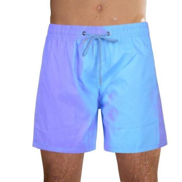 Magical Change Color Beach Shorts Summer Men Swimming Trunks Swimwear Swimsuit Quick Dry bathing shorts Beach Pant Drop shipping
